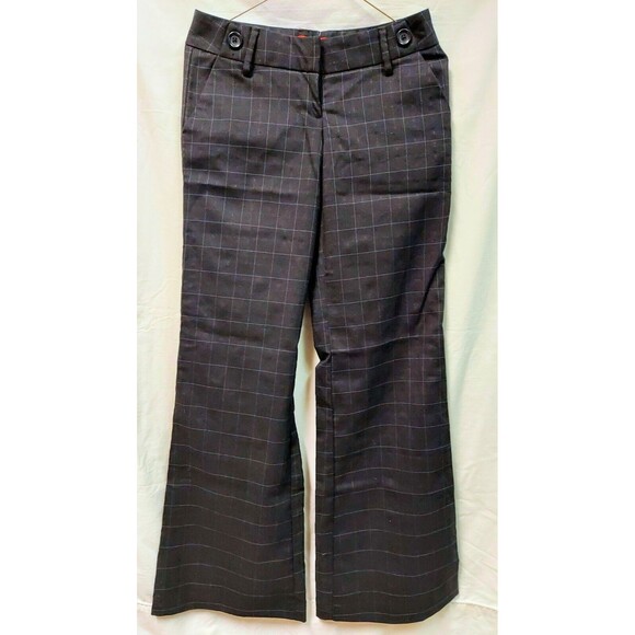 Black Flare Leg Pants by Marciano Guess Jeans. New w Tags Checked cross threads - Picture 1 of 5